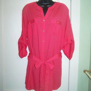 Calvin Klein Plus Blouse Tunic 1X